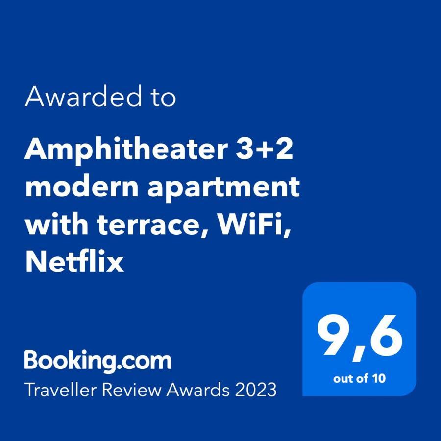 Amphitheater 3+2 Modern Apartment With Terrace, Wifi, Netflix Pola Esterno foto